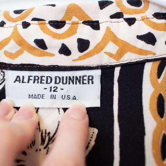 VTG Tribal Floral Shirt Vacation Dadcore Brown Tan Button Up XL | Soft Autumn - Picture 5 of 6